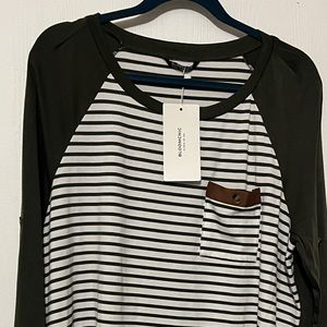 14/16 nwt striped long sleeve top by Bloomchic